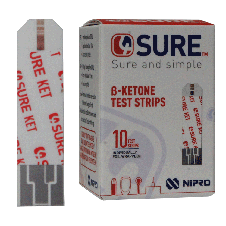 4Sure Beta-Ketone Diabetic Test Strips x 10