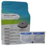 AccuChek Smartguide Sensor x 1 - Continuous Blood Glucose Monitoring System - 14 day Supply + or - Alcohol swabs