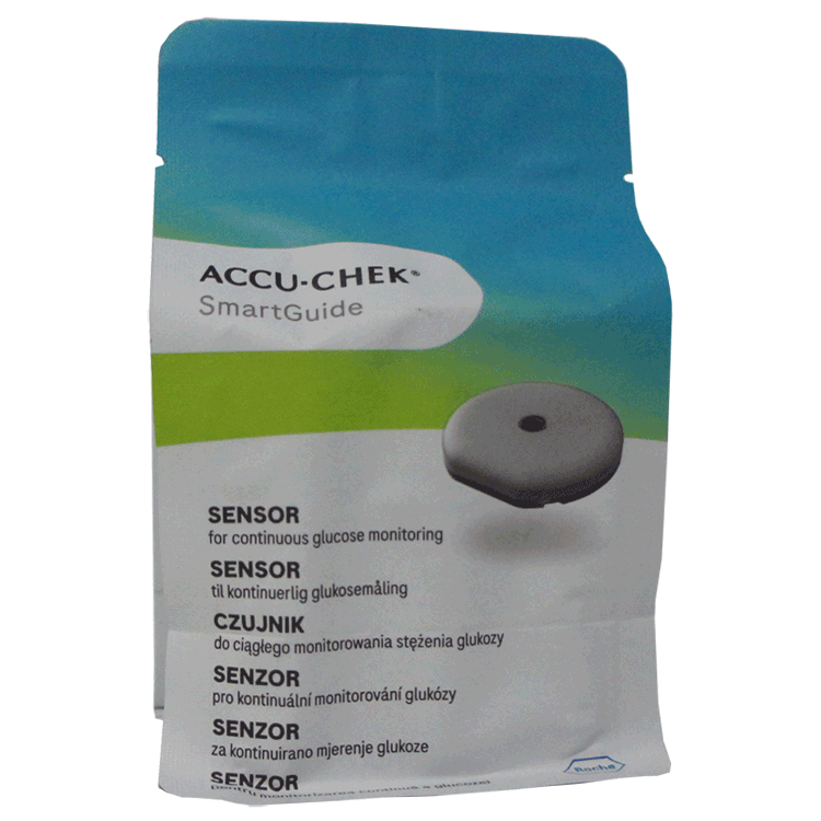 AccuChek Smartguide-sensor x 1 - Systeem voor continue bloedglucosemonitoring - Levering voor 14 dagen + of - Alcoholdoekjes