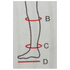 Activa Unisex Support Sock - Closed Toe - Black - Class 2 Compression - 4 Sizes