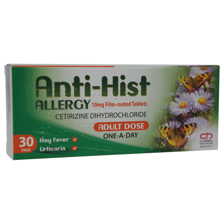 Anti-Hist Allergy tablets x 30 - Non drowsy anti-histamine