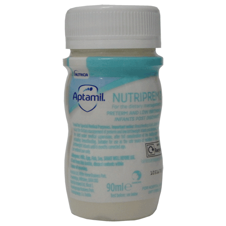 Aptamil Nutriprem 2 Klaar om te voeren 90 ml x 24 + Cow & Gate premature spenen x 24