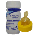 Aptamil sterilisiertes Wasser 90 ml x 24 mit oder ohne aufschraubbaren SMA-Saugern x 24