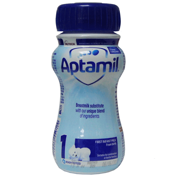Aptamil 1 First Infant Milk  x 200ml x 12 cartons - Ready to use
