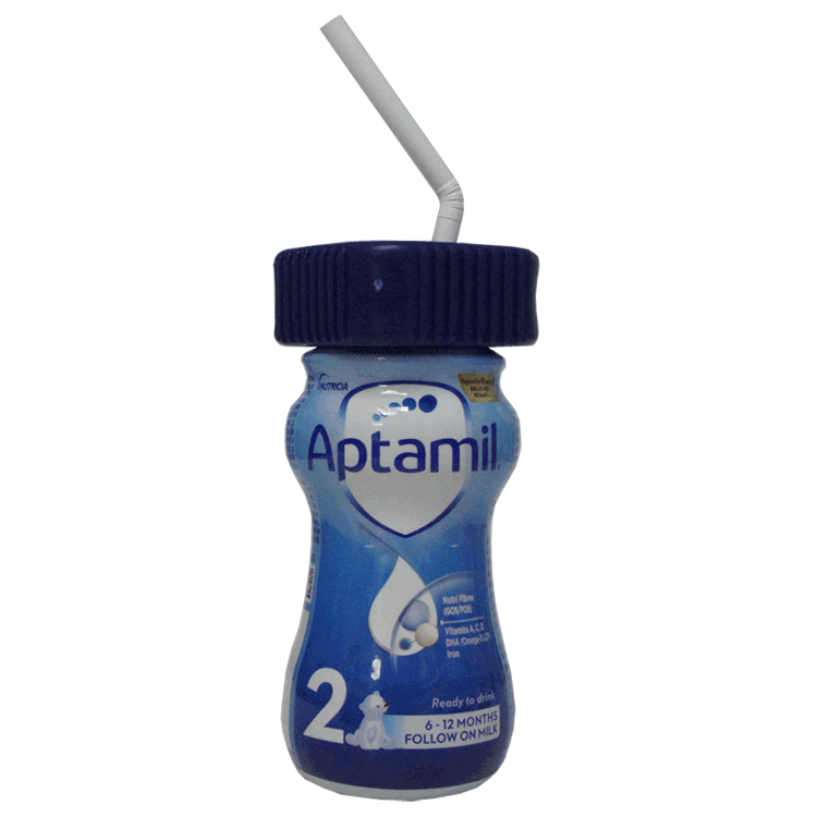 Aptamil 2 Follow On Milk 200ml x 6 With or without additional anti-spill lid