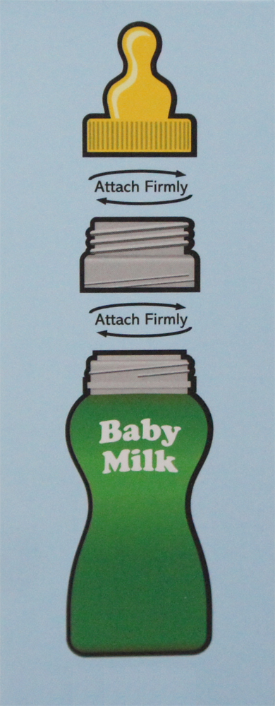 Holiday / Travel adapter and teats for Cow & Gate 200ml Ready to Use baby milk. - With Medium Flow NUK Teats