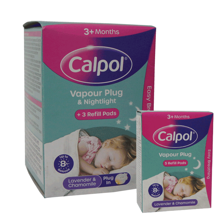 Calpol Vapour Plug and Night Light with 3 refills + Extra Pack of 5 Refills