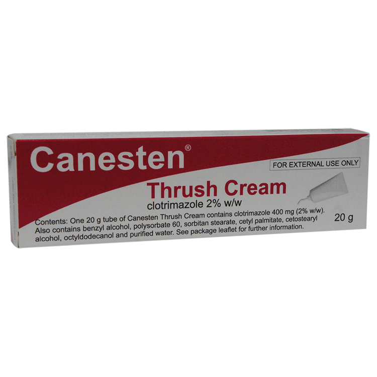 Canesten Anti-Fungal Thrush Cream - Clotrimazole 2% 20g.