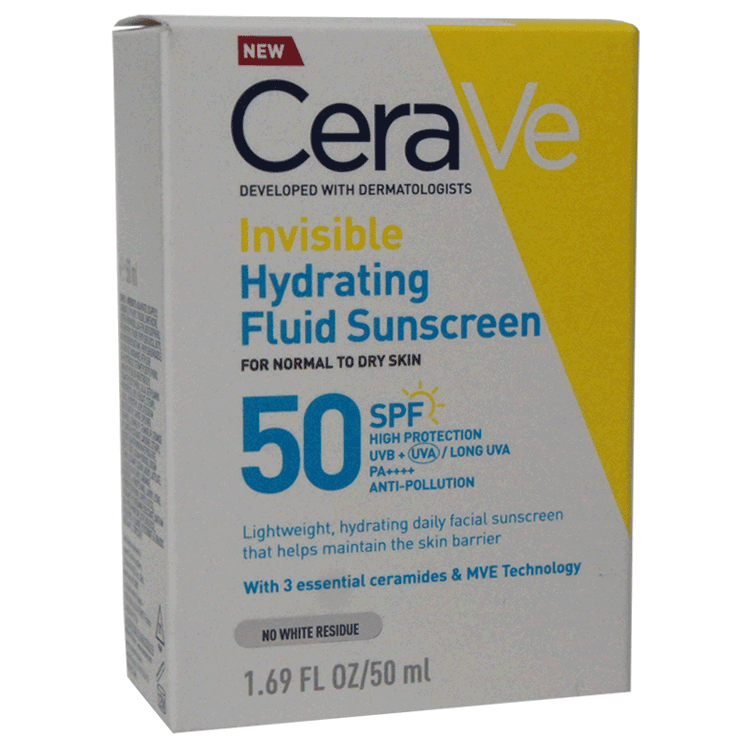 CeraVe Invisible Hydrating Fluid Sonnenschutz 50 ml