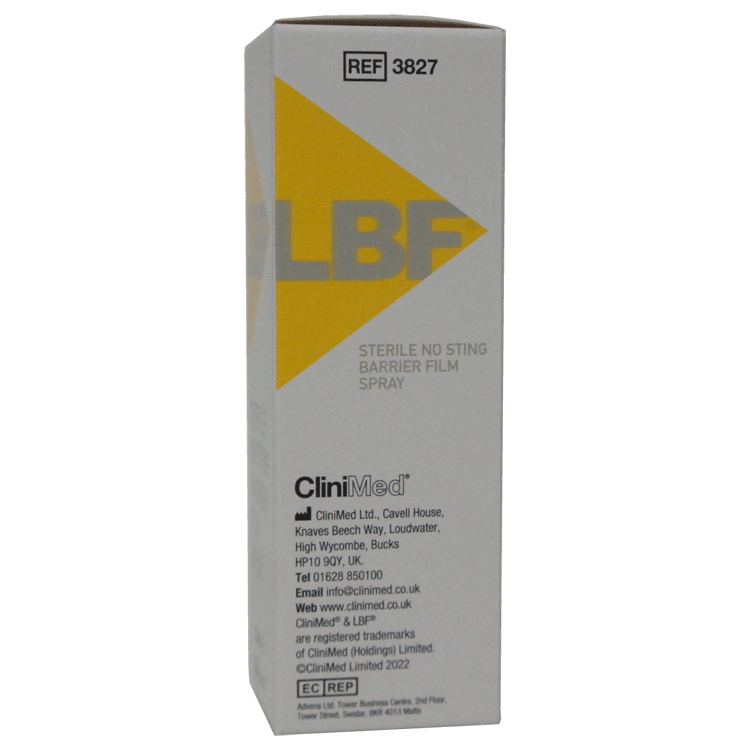 Clinimed LBF Sterile No Sting Barrier Film Spray 50ml - Code: 3827