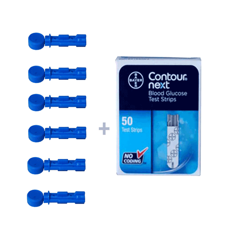 Contour Next Blutzuckerteststreifen x 50 + Microlet-Lanzetten x 6