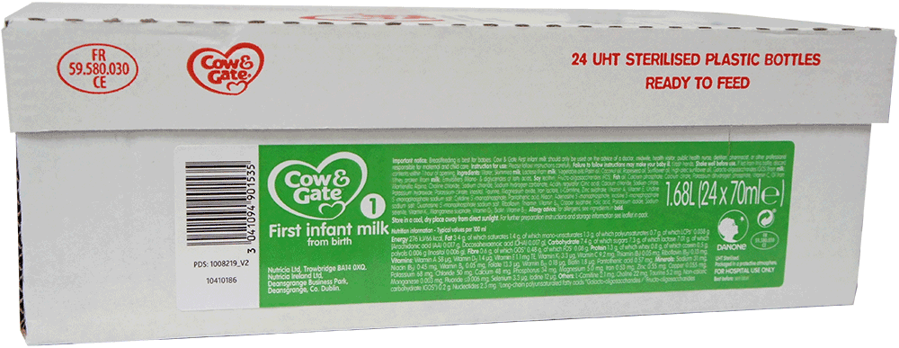 Cow & Gate First Infant Milk 70ml x 24 - Ready To Use
