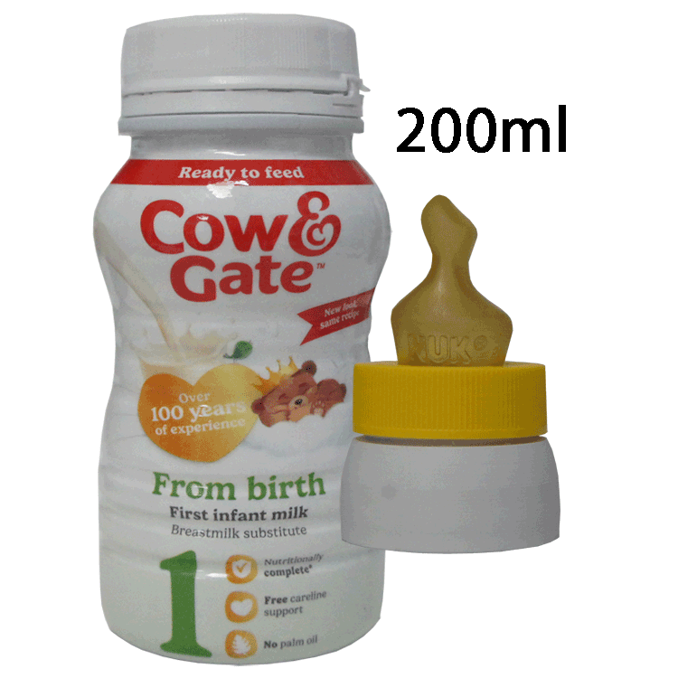 Reiseadapter für Cow & Gate 200 ml mit 26 einzelnen SMA-Saugern + Nuby I Sterilse-Reisemodul