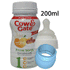 Cow and Gate First Säuglingsmilch 200 ml x 6 – Von der Geburt an mit oder ohne Saugeradapter und weißen NUK-Sauger