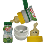Reiseadapter für Cow & Gate First Infant Milk, gebrauchsfertige Milch x 200 ml x 24 + 24 Einweg-SMA-Sauger