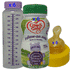 Pack de voyage d'urgence pour lait stérile pour bébé - Lait pour bébé Cow & Gate Follow On 200 ml x 6 (avec 6 biberons stériles et 6 tétines stériles)