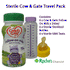 Pack de voyage d'urgence pour lait stérile pour bébé - Lait pour bébé Cow & Gate Follow On 200 ml x 6 (avec 6 biberons stériles et 6 tétines stériles)