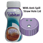 Cubitaanse chocolade 200 ml x 6 met of zonder anti-lek rietje deksel