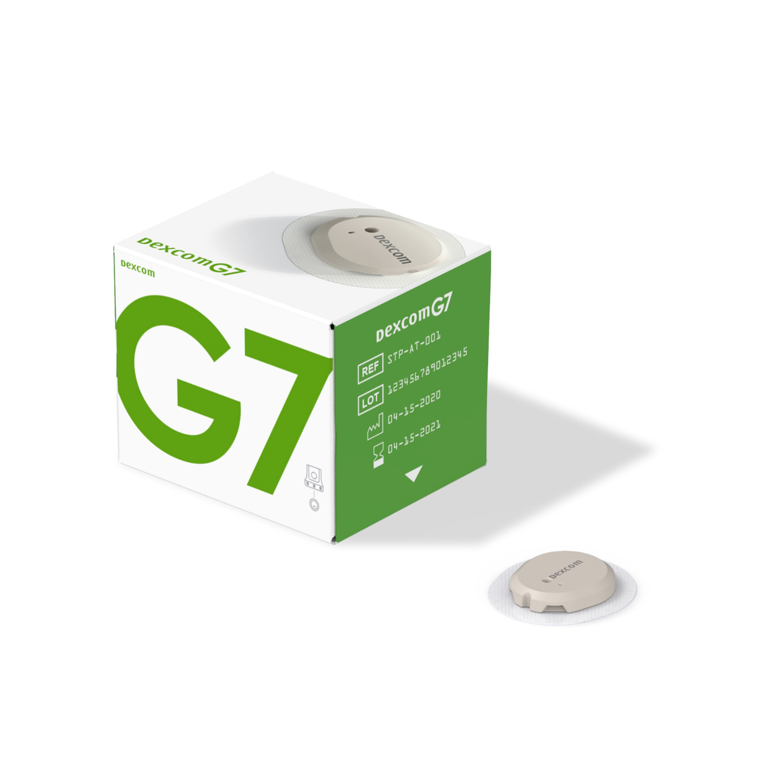 Dexcom G7 continu bloedglucosemonitoringsysteem - voorraad voor 10 dagen + of - huiduitstrijkjes met alcohol x 2