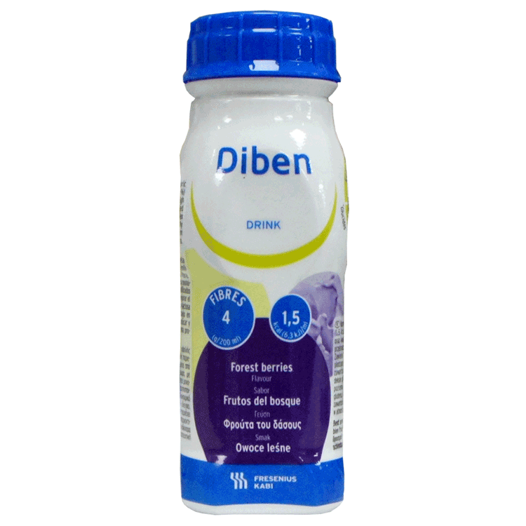 Baies des bois Diben 200 ml x 4 – Nutrition complète pour diabétiques
