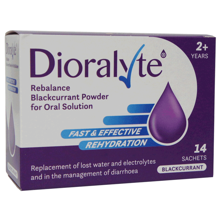 Dioralyte Sachets Blackcurrant x 14 - For dehydration