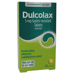 Dulcolax tablets 5mg for Constipation x 40 or 60 pack
