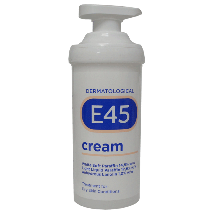 E45 Cream Tube for Dry Skin - 3 Sizes - 50g Tube, 125g Tub and 500g Pump