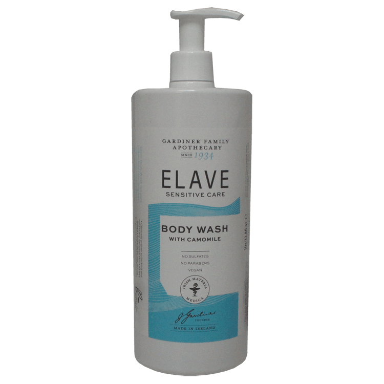 Elave Sensitive Body Wash mit Kamille x 1000 ml – Für trockene, gereizte Haut