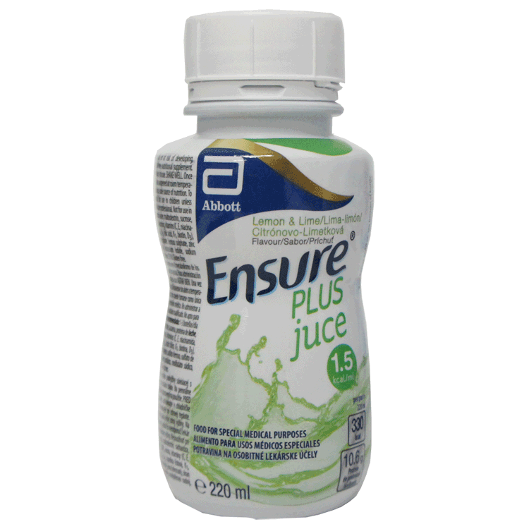 Ensure Plus Juce 220ml  x 5 +  Sterile Screw-On Teats 5 - 2 Flavours