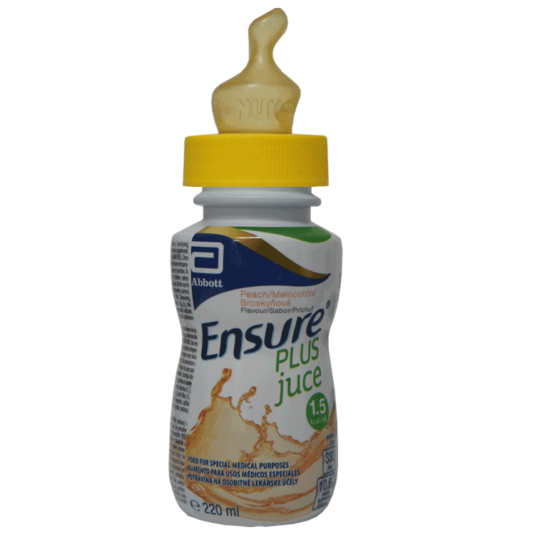 Ensure Plus Juce 220ml  x 5 +  Sterile Screw-On Teats 5 - 2 Flavours