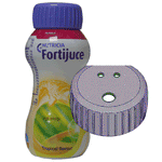 Fortijuce Tropical 200 ml x 6 Mit oder ohne auslaufsicherem Deckel mit Strohloch