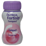 Fortisip Compact Strawberry Flavour 125ml x 6 with or without anti-spill lid