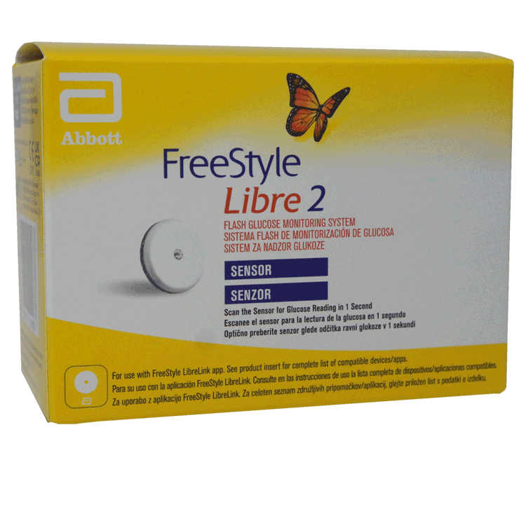 Capteur Freestyle Libre 2 - Test de sucre dans le sang non invasif pour les diabétiques