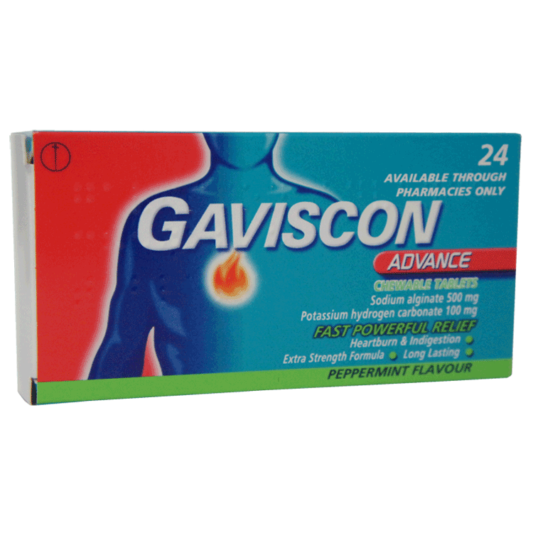 Gaviscon Advance Chewable tablets x 24 -  For Indigestion