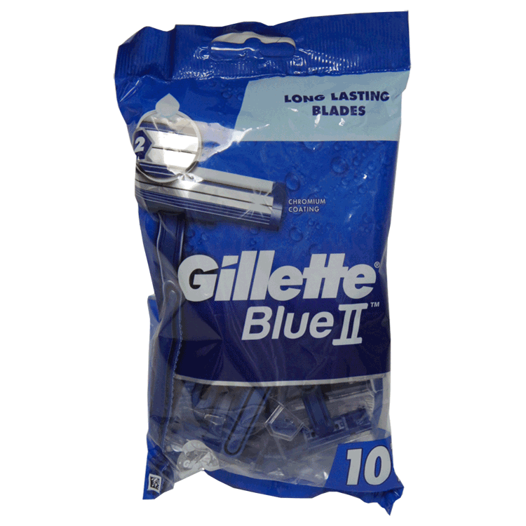 Gillette Blue 11 disposable razor blades x 10