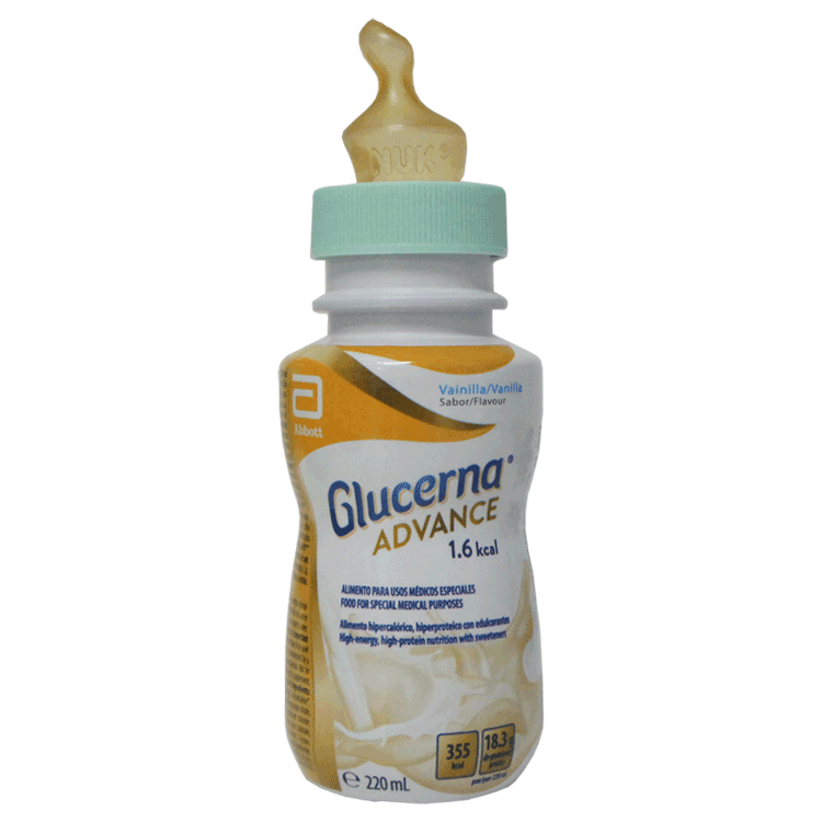 Glucerna Advance 1,6 kcal x 220ml x 1 - Arômes Fraise/Café/Vanille Avec/Sans Tétine