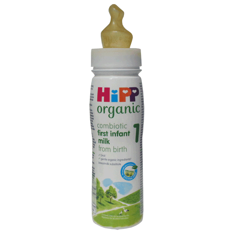 Screw-On Sterile Disposable NUK Teats WHITE Neck Medium Flow x 24 - For HiPP Organic Combiotik First Infant Milk 200ml