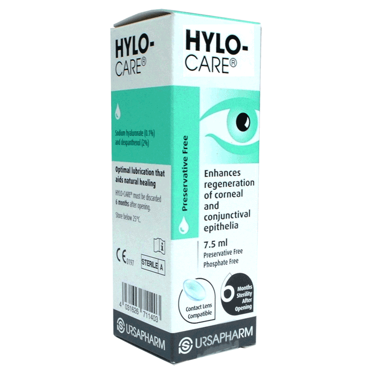 Gouttes oculaires lubrifiantes Hylo Care – 7,5 ml Sans conservateur par Ursopharm