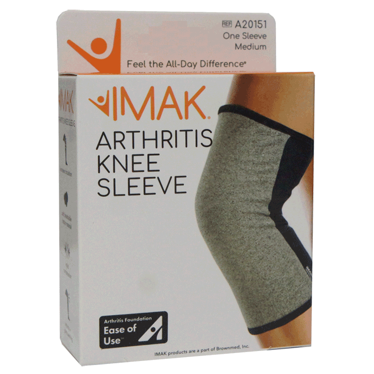 IMAK Arthritis Knee Sleeve - 3 Sizes - Small, Medium and Large