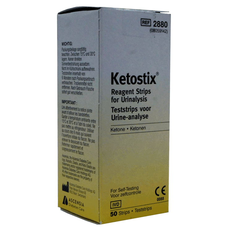 Keto-Diastix Ketone Strips 50 - Pour les tests d'urine