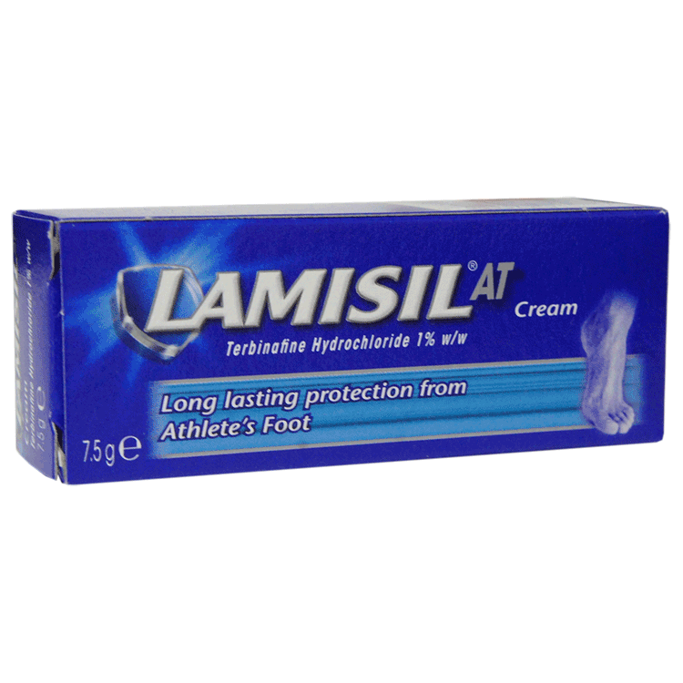 Lamisil AT Cream 7.5g for Athletes Foot 7.5g.