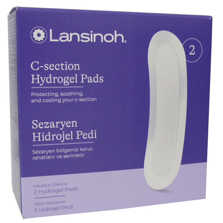 Lansinoh Kaiserschnitt-Hydrogel-Pads x 2 – zum Schutz Ihrer Kaiserschnittwunde