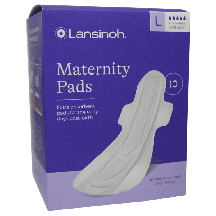 Lansinohs Maternity Pads 2 Sizes - Medium and Large