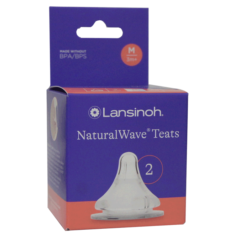 Lansinoh Feeding bottles 2 x 160ml - With or without extra Natural wave teats