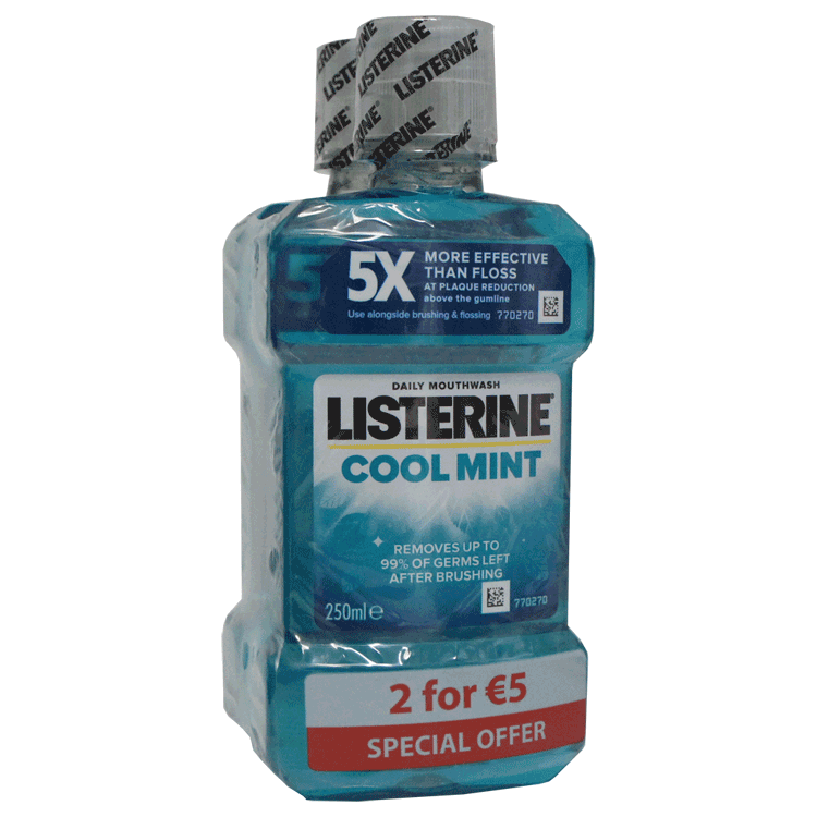 Listerine Coolmint Mouthwash 2 x 250ml