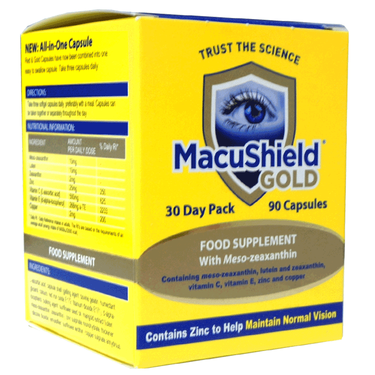Macushield Gold Capsules x 90 for Age Related Macular Degeneration
