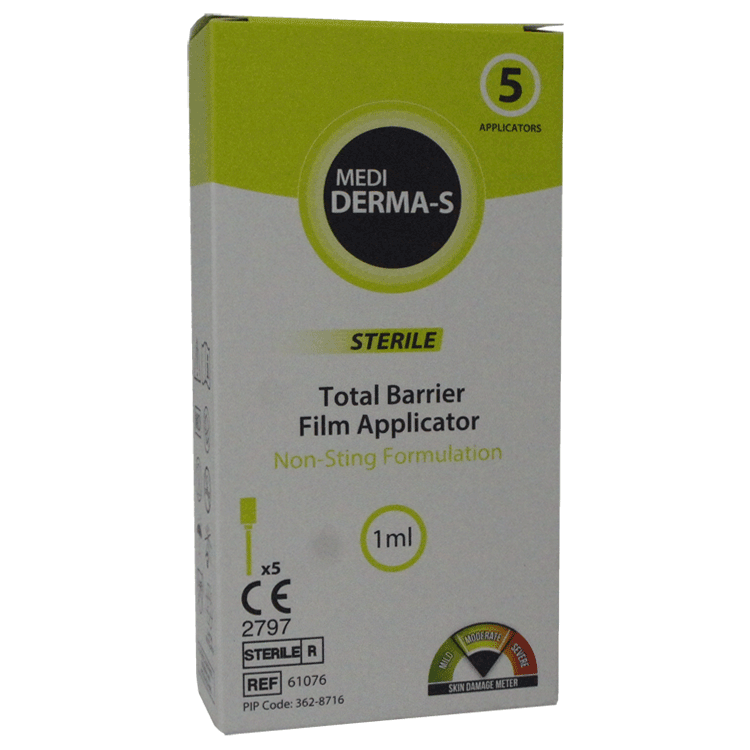 Medi Derm S Total Barrier Film 5 x 1ml - With Applicator - Code: 61076
