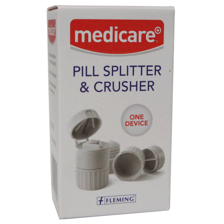 Medicare Pill Splitter and Crusher - In one device