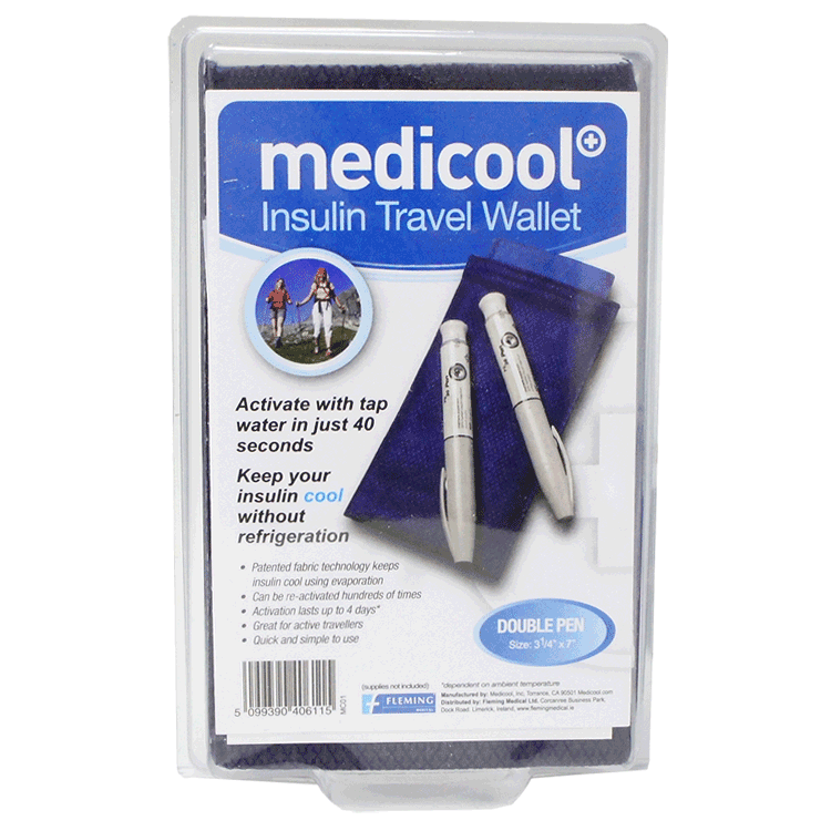 Étui de voyage pour stylo à insuline Medicool - Réutilisable