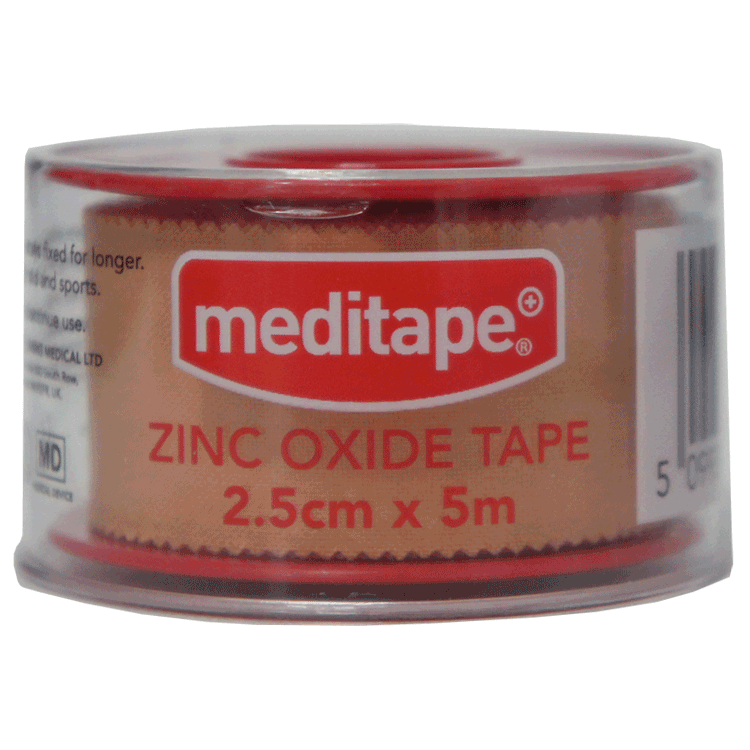 Ruban adhésif en oxyde de zinc Medicare 2,5 cm x 14 m